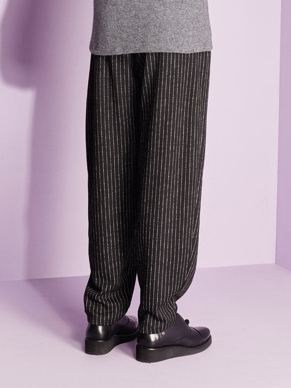 Lega kelnės "Deschanel Black - White Stripes"