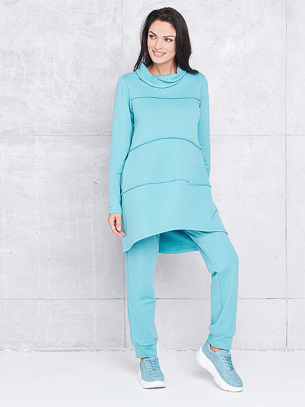 Lega medvilninės laisvalaikio kelnės "Manila Teal"