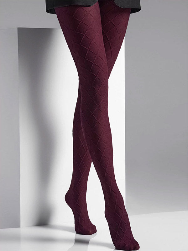 Veneziana 3D rašto pėdkelnės "Pola 60 Den Bordeaux"