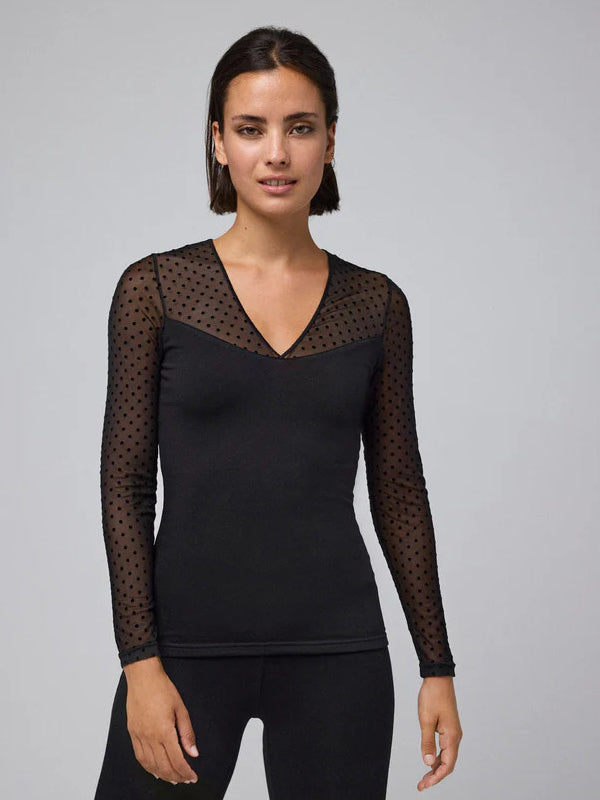 Ysabel Mora termo marškinėliai su tiuliu "Alisa Black"