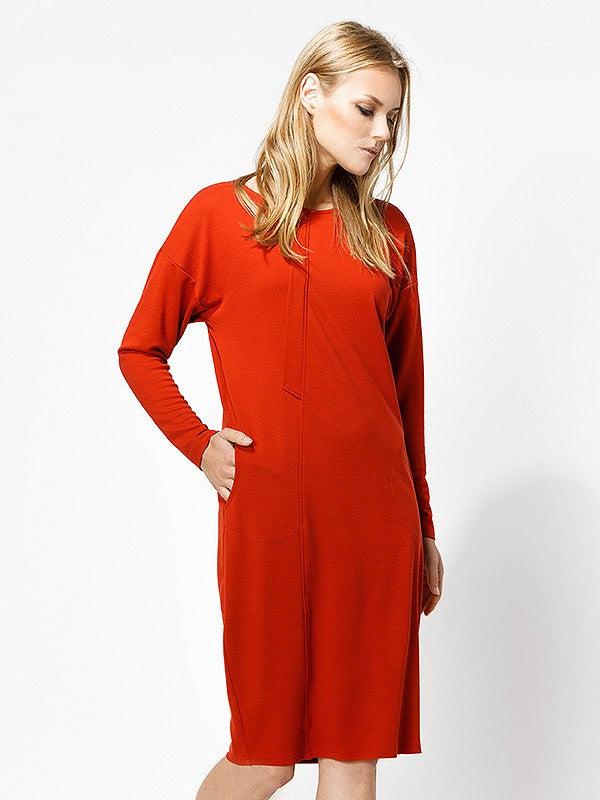 Lega viskozinė suknelė "Astor Coral Red"