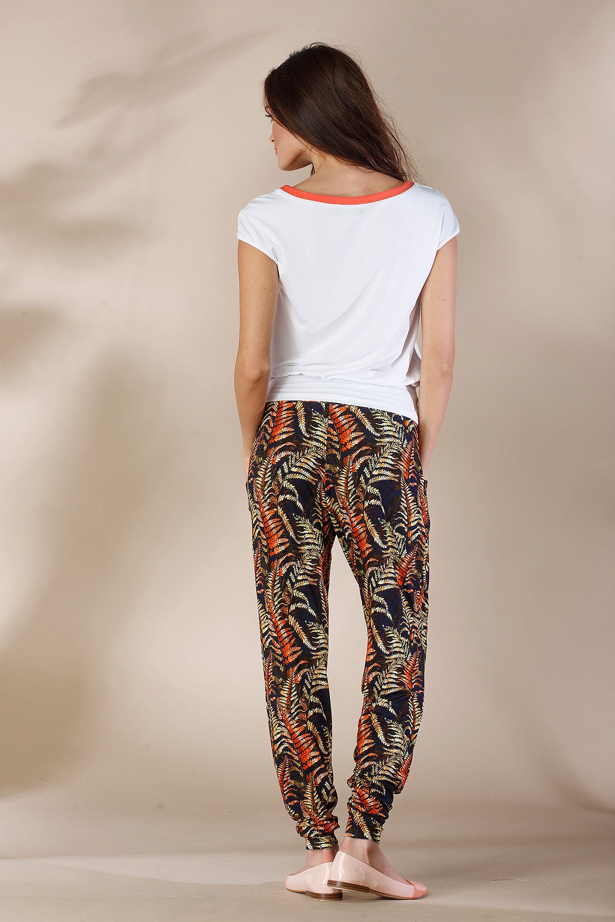 Lega viskozinės kelnės "Karmelita Fern Print"