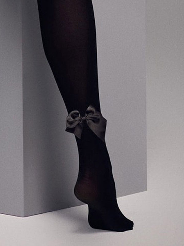 Veneziana neperregimos pėdkelnės su kaspinėliais "Iman 40 Den Black"