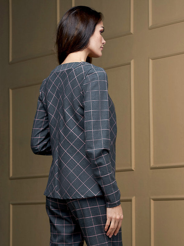 Lega palaidinė "Violette Grey - Pink Tweed"