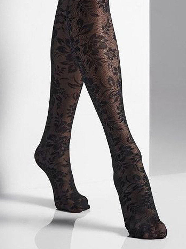 Veneziana raštuotos pėdkelnės "Roxane 20 Den Black"