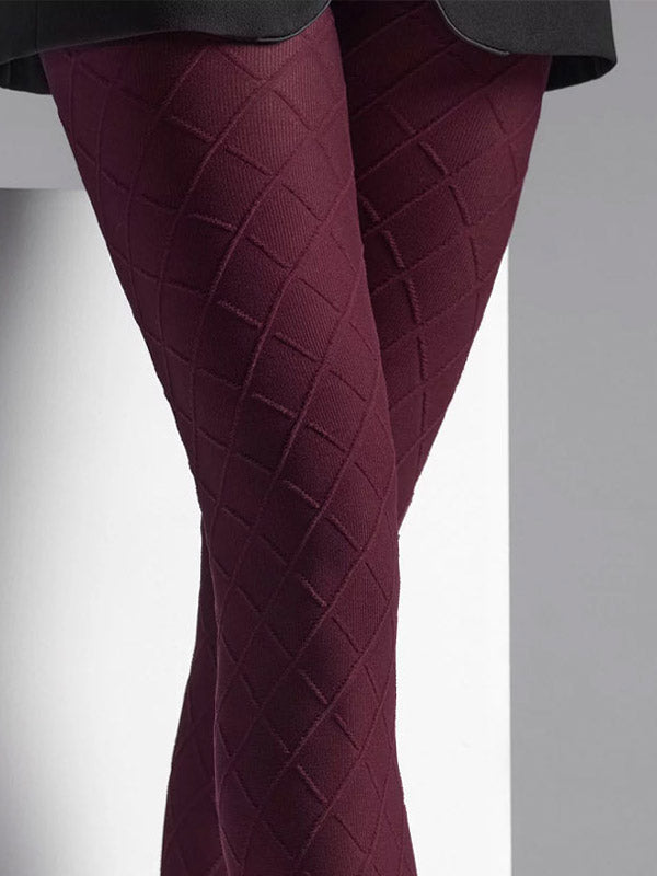Veneziana 3D rašto pėdkelnės "Pola 60 Den Bordeaux"