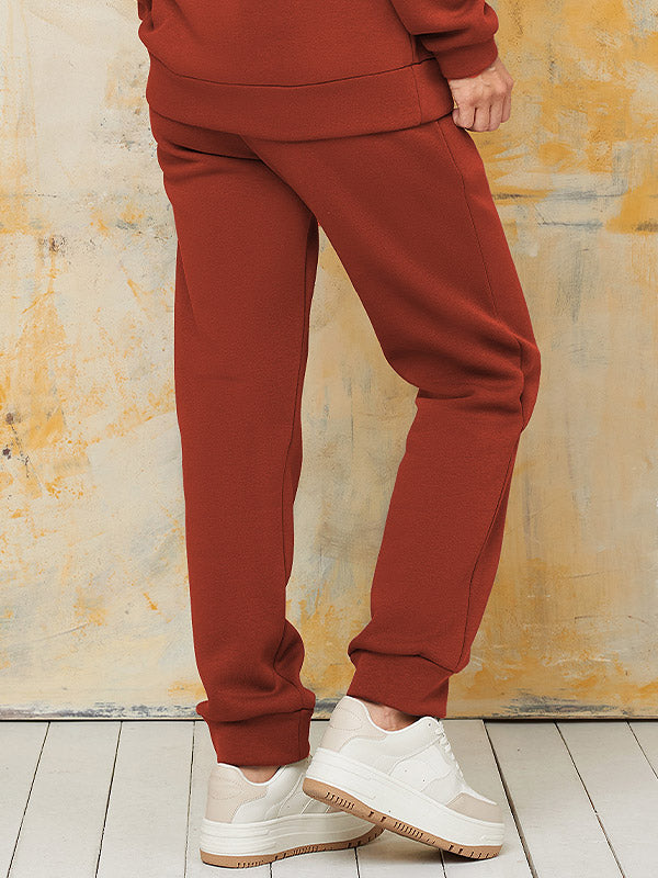 Lega medvilninės laisvalaikio kelnės "Cheryl Redwood"