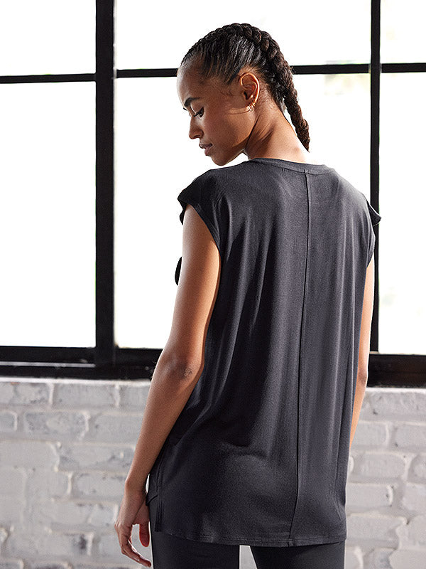 Ysabel Mora viskoziniai sportiniai marškinėliai "Gina Black"