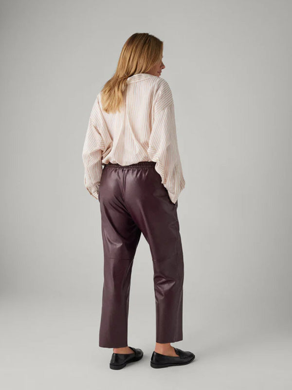 Ysabel Mora odos imitacijos termo kelnės "Goda Purple"