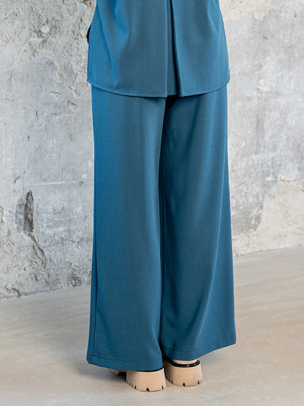 Lega plačios kelnės su viskoze "Reyna Turquoise"