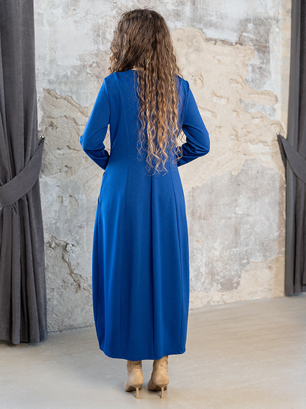 Lega ilga varpelio formos suknelė "Lorena Blue"