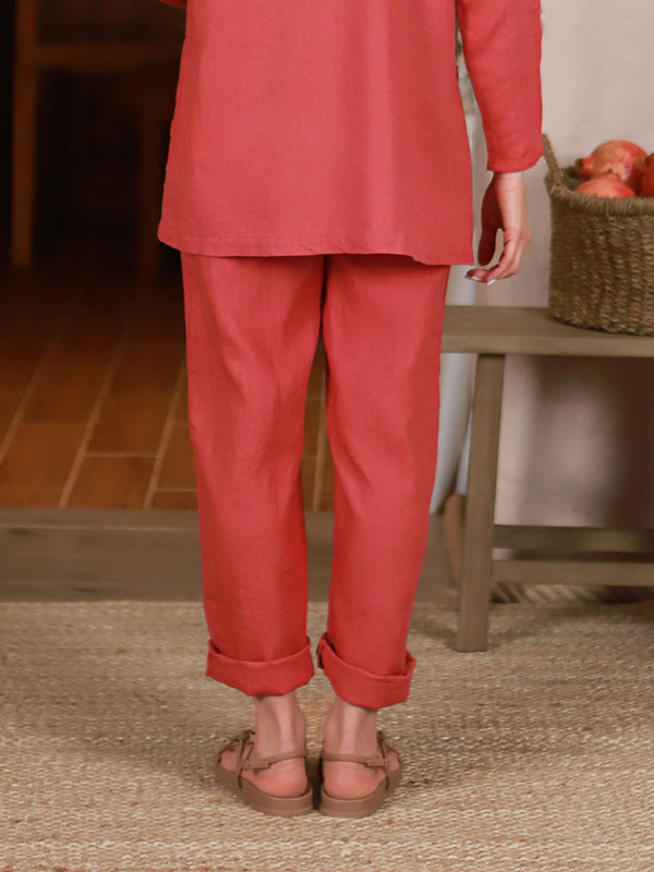 Lega lininės kelnės "Santa Raspberry"