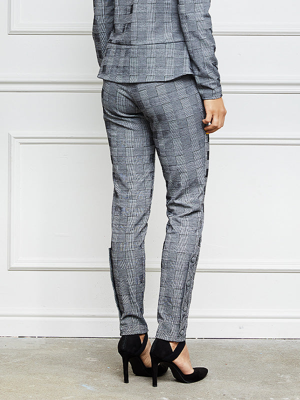 Lega kelnės "Adele Grey - White Square"