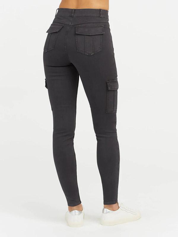 Spanx корректирующие брюки "Stretch Twill Ankle Cargo Black"