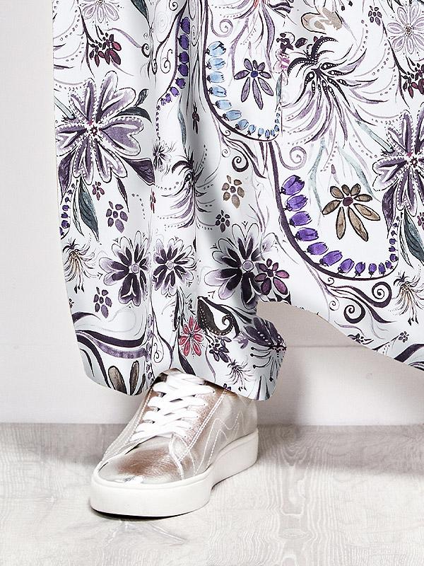 Lega вискозные штаны "Primera Violet Flower Print"