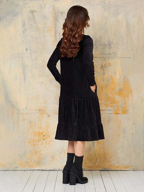 Lega puuvillane kleit "Magdalena Black Velvet"