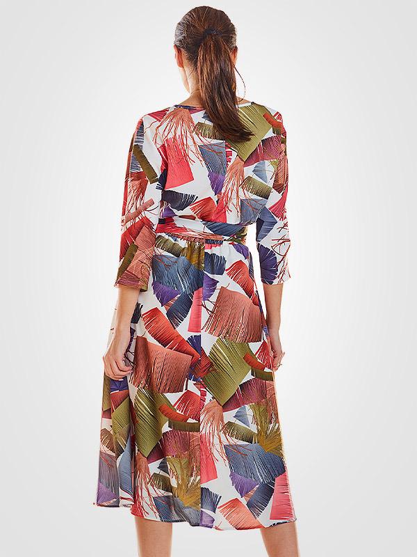 Infinite You kleit "Freya Ecru - Tassel Print"