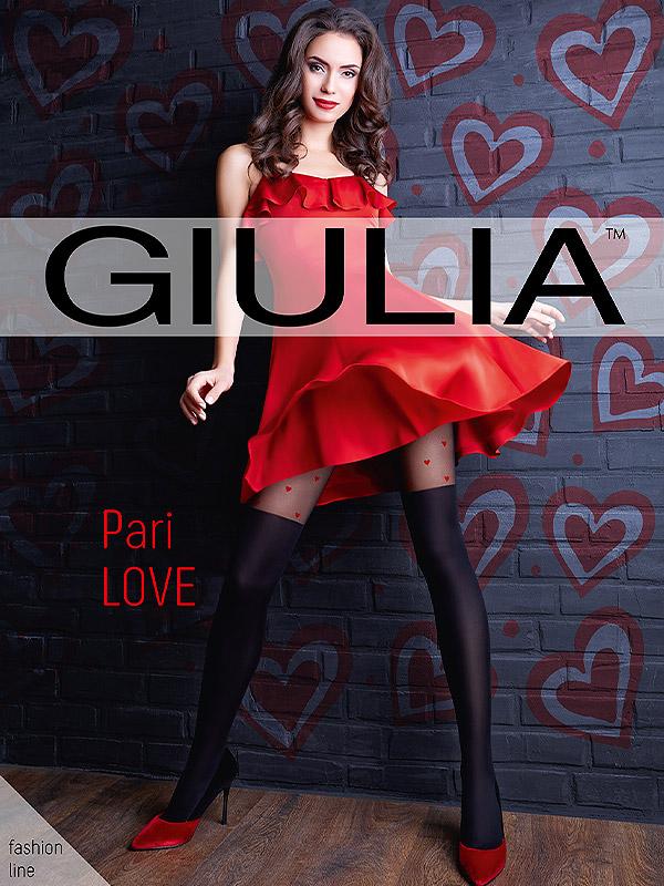 Giulia колготки с имитацией чулок "Pari Love 60 Den Nero"