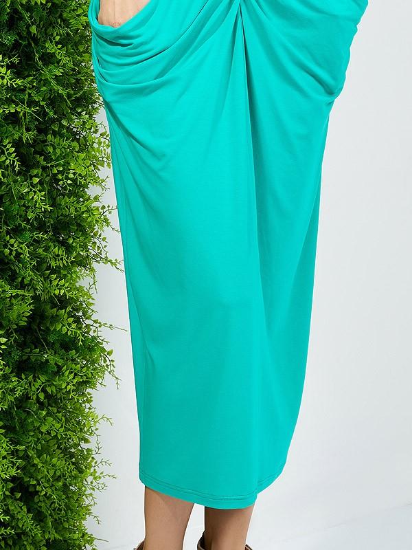 Lega вискозное платье "Silene Deep Green"