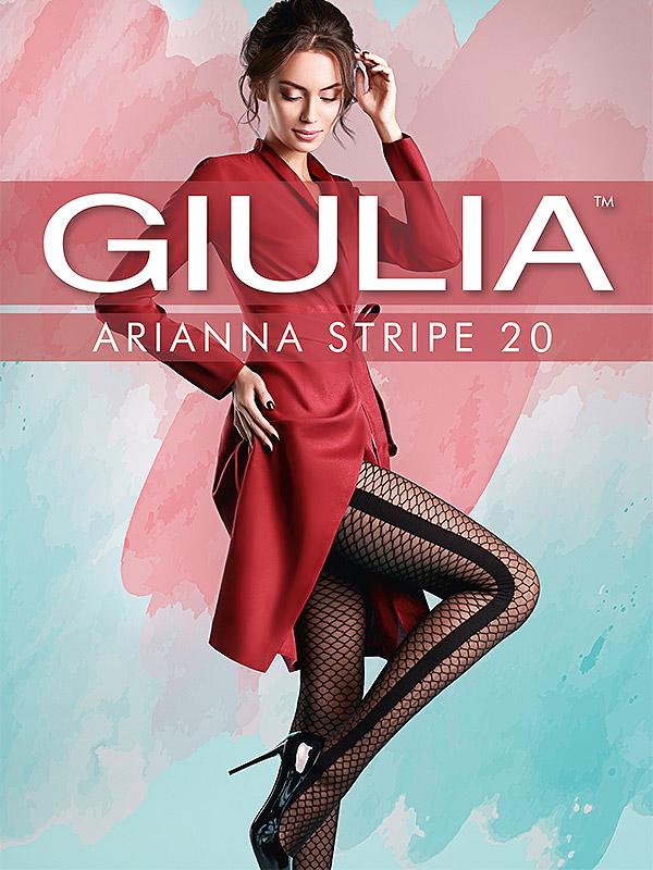Giulia võrksukkpüksid "Arianna Stripe N.1 20 Den Nero"