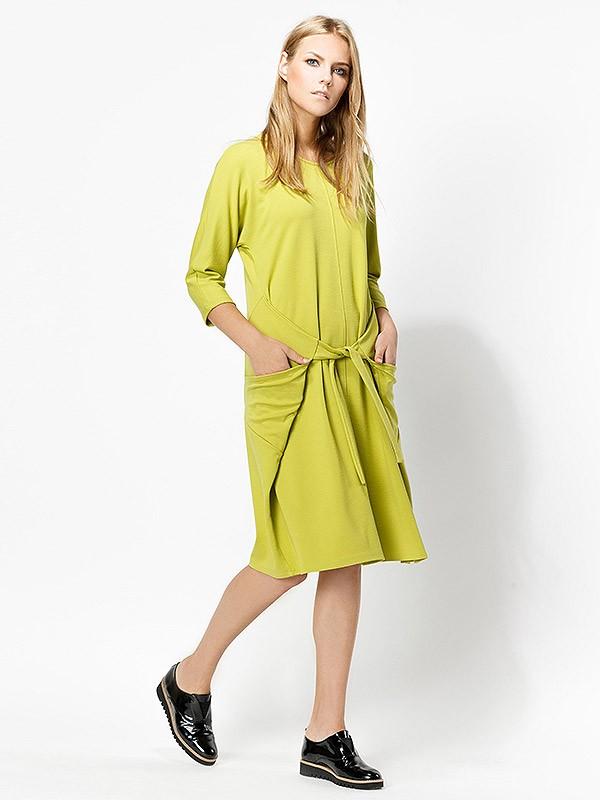 Lega viskoosist kleit "Twiggy Lime Lemon"