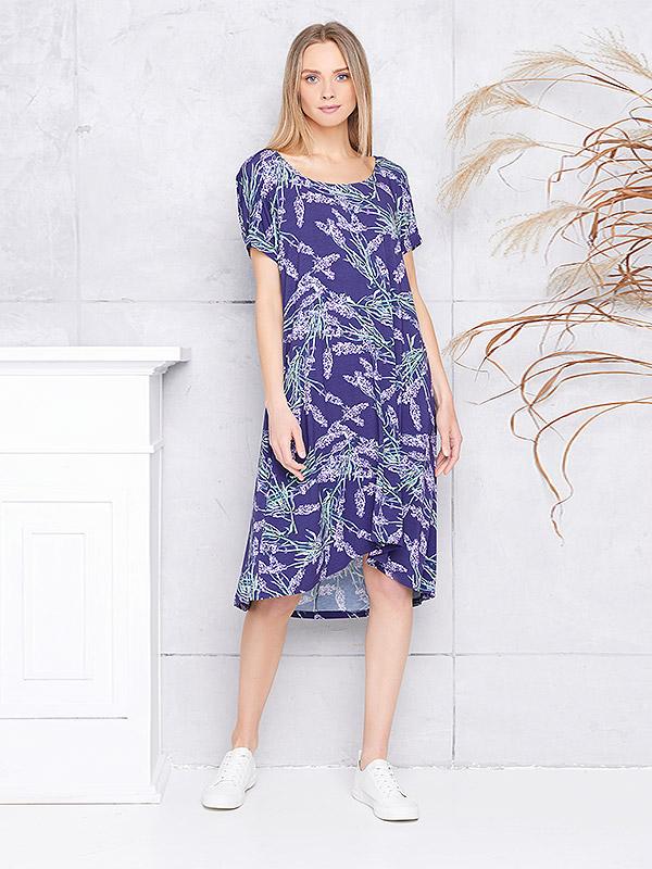 Lega вискозное платье "Innara Lavender Print"