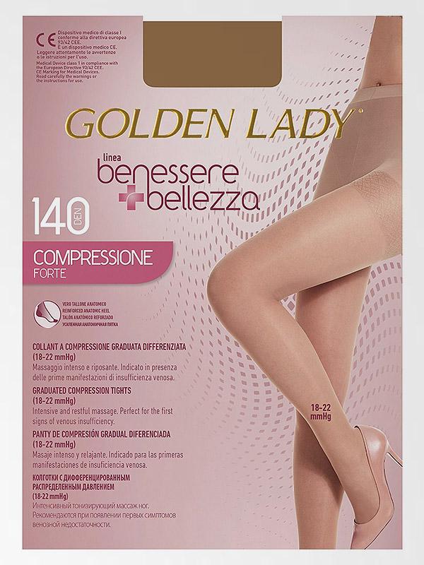Golden Lady компрессионные колготки "Benessere Bellezza 140 Den Nude"