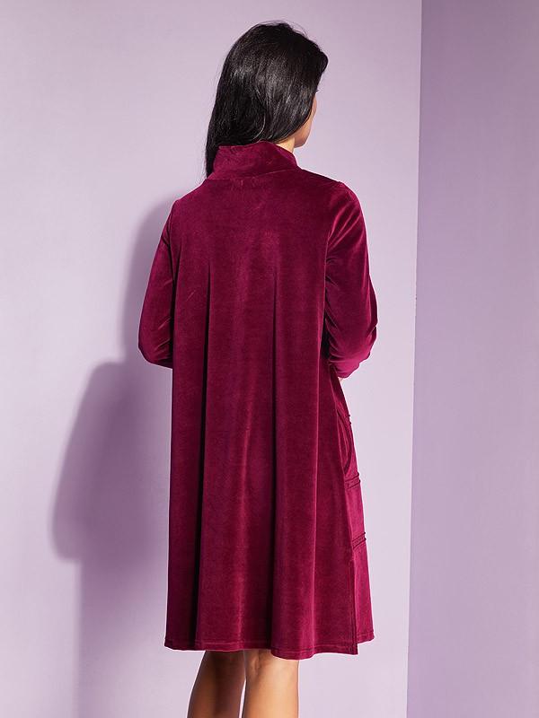 Lega puuvillane kleit "Laurent Velvet Bordeaux"