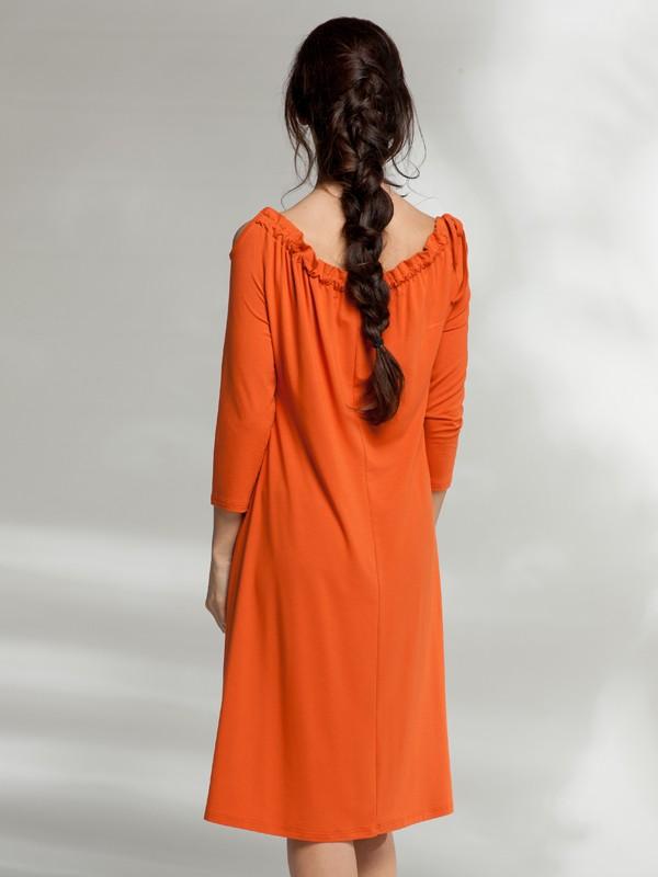 Lega viskoosist kleit "Barbra Orange"