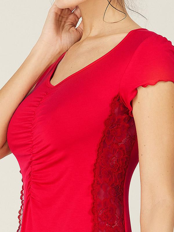 Lega вискозная ночная сорочка "Verona Red"