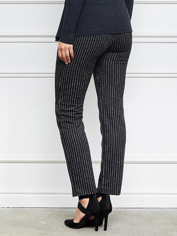 Lega брюки "Contessa Black - White Stripes"