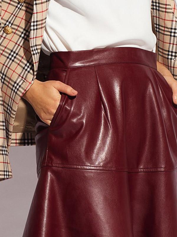 Chloe Perignon юбка из искусственной кожи "Adrianna Burgundy"