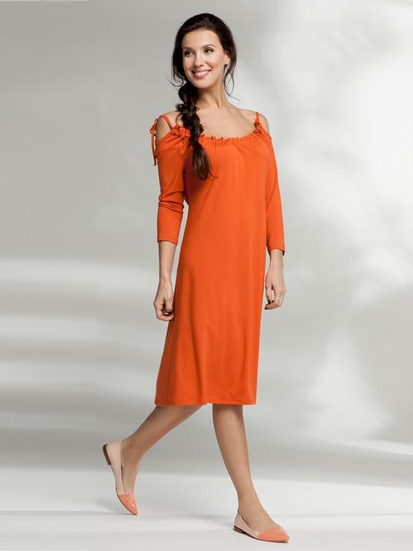Lega viskoosist kleit "Barbra Orange"