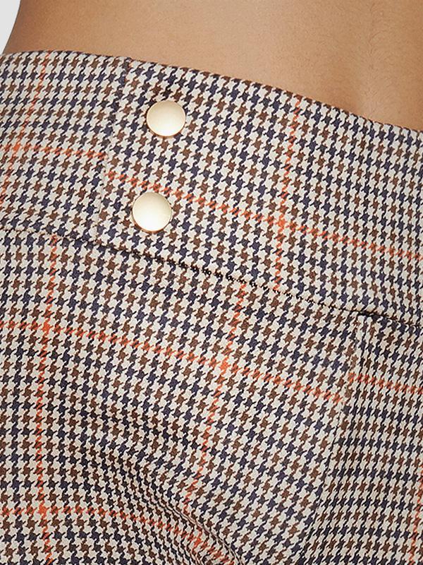 Ysabel Mora tuharaid tõstvad püksid - retuusid "Ditta Push-Up Brown Tweed Print"