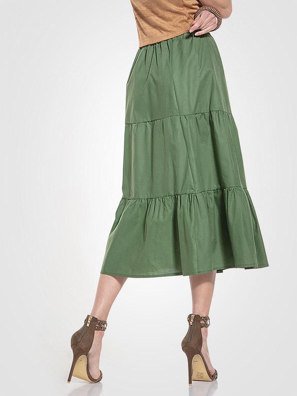 Tessita хлопковая длинная юбка "Odeta Green"