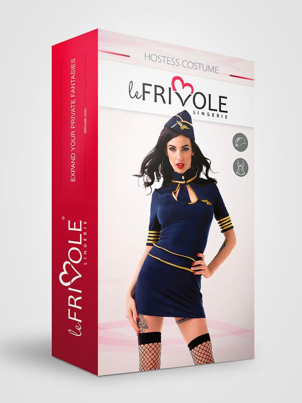 Le Frivole 2-osaline kostüüm "Hostess Julie Navy"