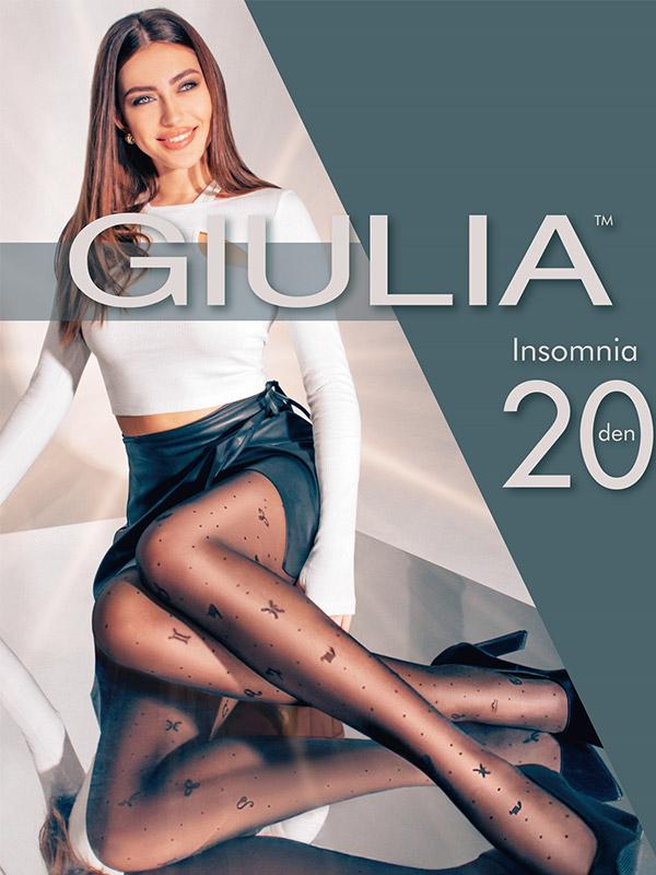 Giulia mustriga sukkpüksid "Insomnia N.4 20 Den Nero"