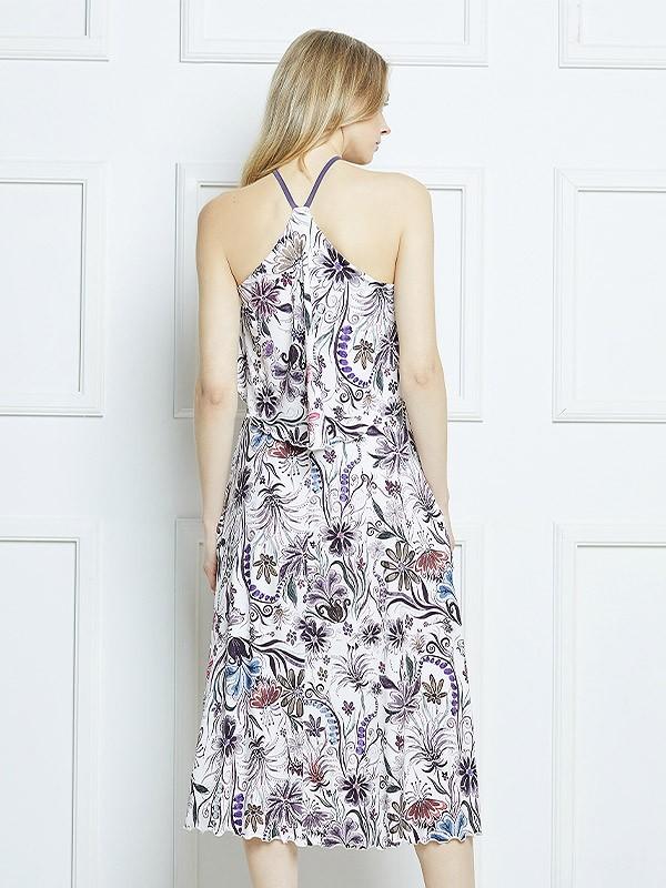Lega viskoosist kleit "Samantha Velvet Flower Print"