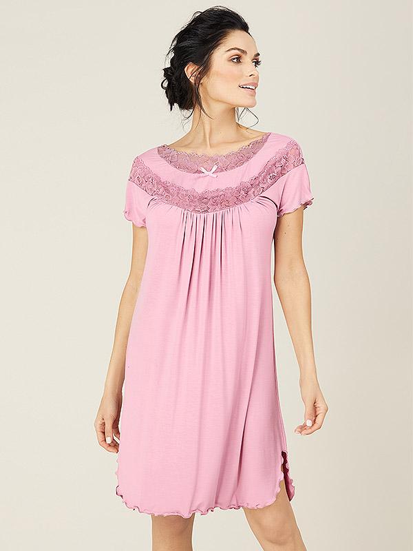 Lega вискозная ночная сорочка "Orinta Dusty Pink"