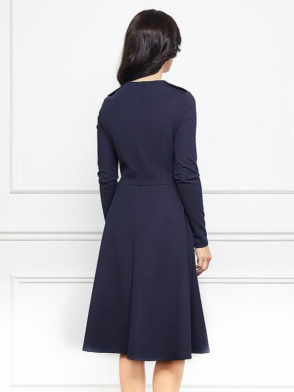 Lega kleit "Violetta Navy - Bordeaux Dots"
