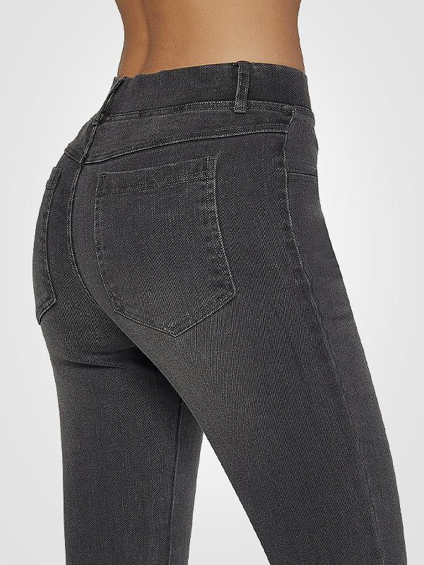 Ysabel Mora tuharaid tõstvad teksad "Sebella Push-Up Dark Grey Jeans"