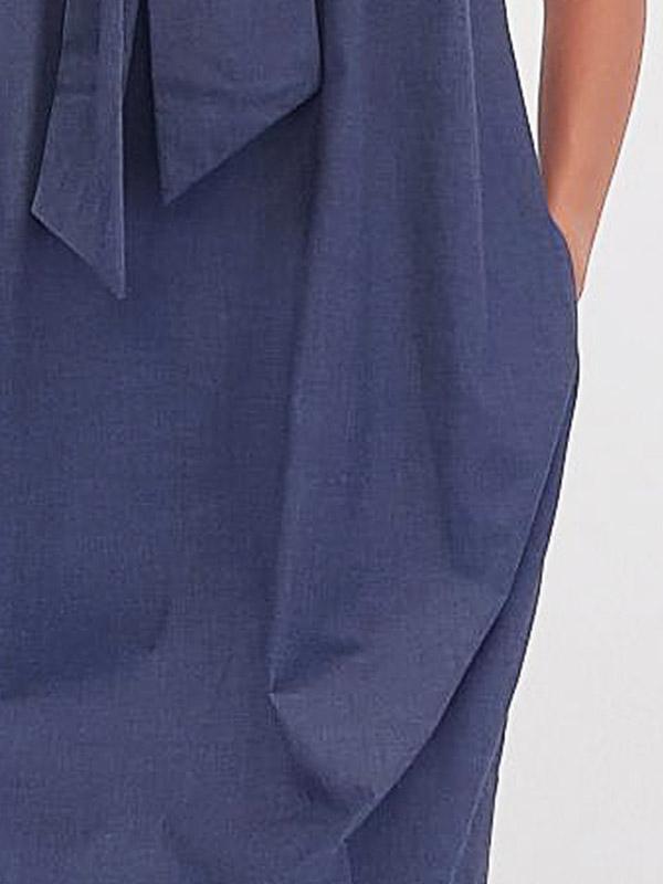 Il Vento E La Seta puuvillane kleit "Maddy Greyish Blue"