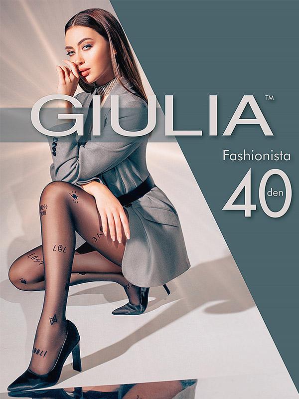 Giulia mustriga sukkpüksid "Fashionista N.7 40 Den Nero"