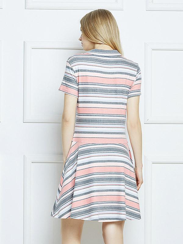 Lega kleit "Hailey Pastel Stripes Print"