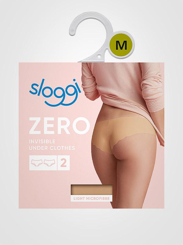 Sloggi 2 mikrofiibrist laseriga lõigatud hipsterilõikeliste püksikute komplekt "Zero Microfibre H Hipster Skin"