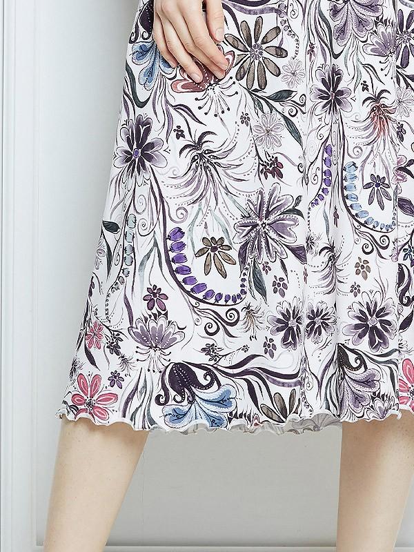 Lega viskoosist kleit "Samantha Velvet Flower Print"