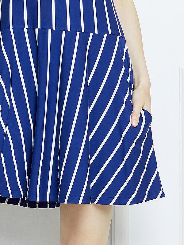 Lega kleit "Hailey Blue - White Stripes"