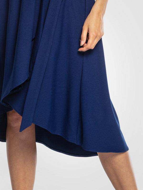 Tessita asümmetriline vööga kleit "Neila Blue"