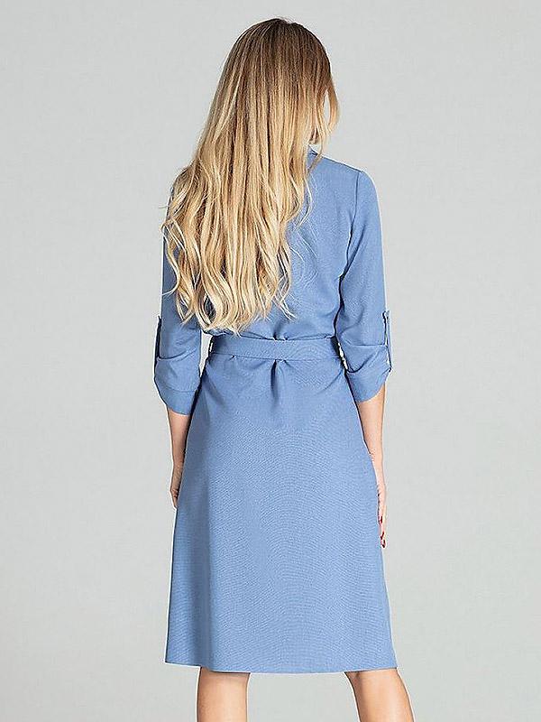 Figl vööga särk-kleit "Oliwia Blue"