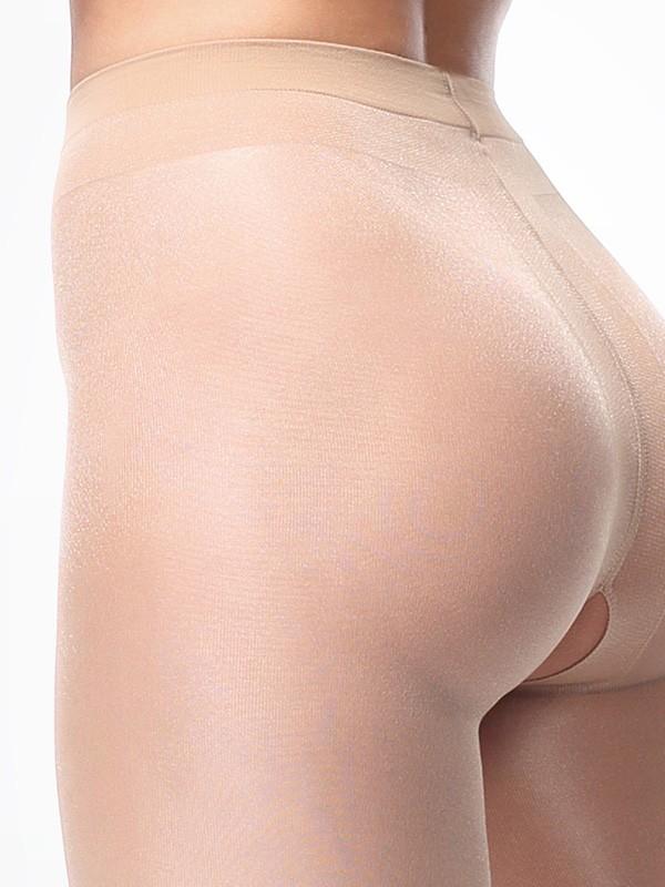 MissO läikivad avatud lõikega sukkpüksid "Desire 40 Den Nude"